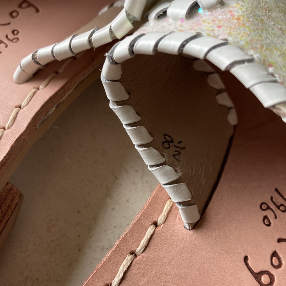 NWOT Jack Rogers thong glitter sandals size 8.5 - Picture 8 of 8